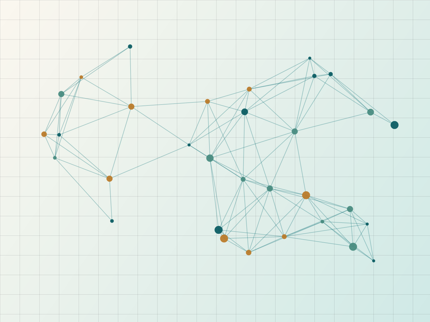 Abstract visualization of sensing, networks, and intelligent infrastructure